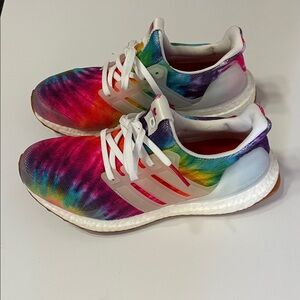 Adidas x nicekicks UltraBoost Woodstock Tie Dye 
 Women size 6.5 Men size 5.5